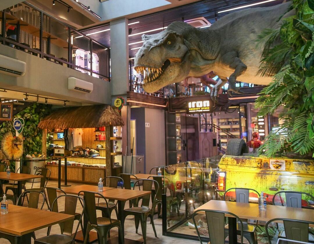 Restaurante do Jurassic Park em São Paulo tem hambúrguer vegano Restaurante do Jurassic Park em São Paulo tem hambúrguer vegano