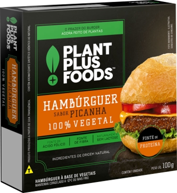 Hambúrguer sabor picanha da PlantPlus Foods 