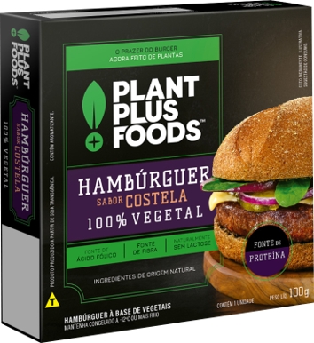 Hambúrguer sabor costela da PlantPlus Foods 